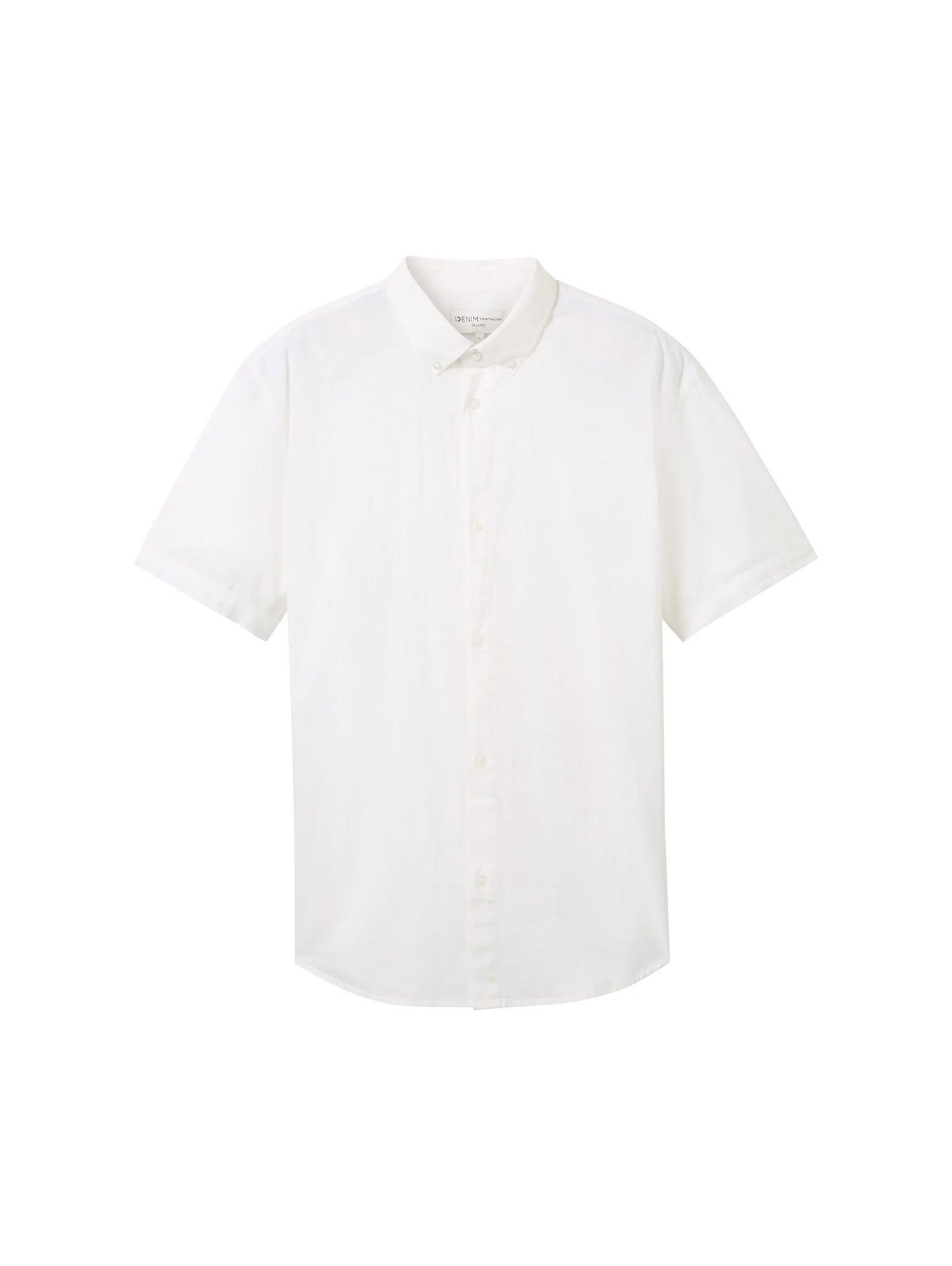 Denim Tom Tailor White Men Basic Short-Sleeved Shirt SKU: 1042120_20000 Image 07