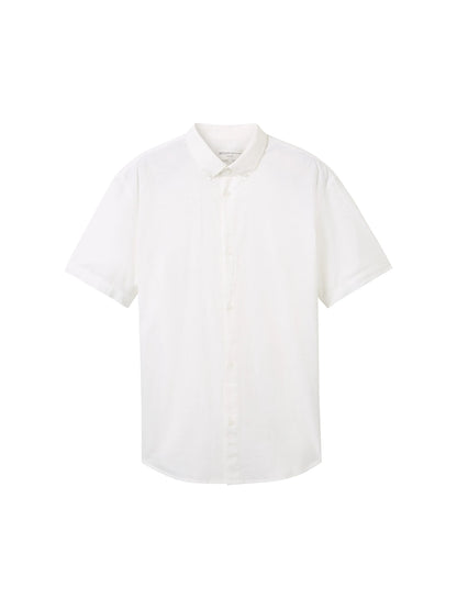 Denim Tom Tailor White Men Basic Short-Sleeved Shirt SKU: 1042120_20000 Image 07