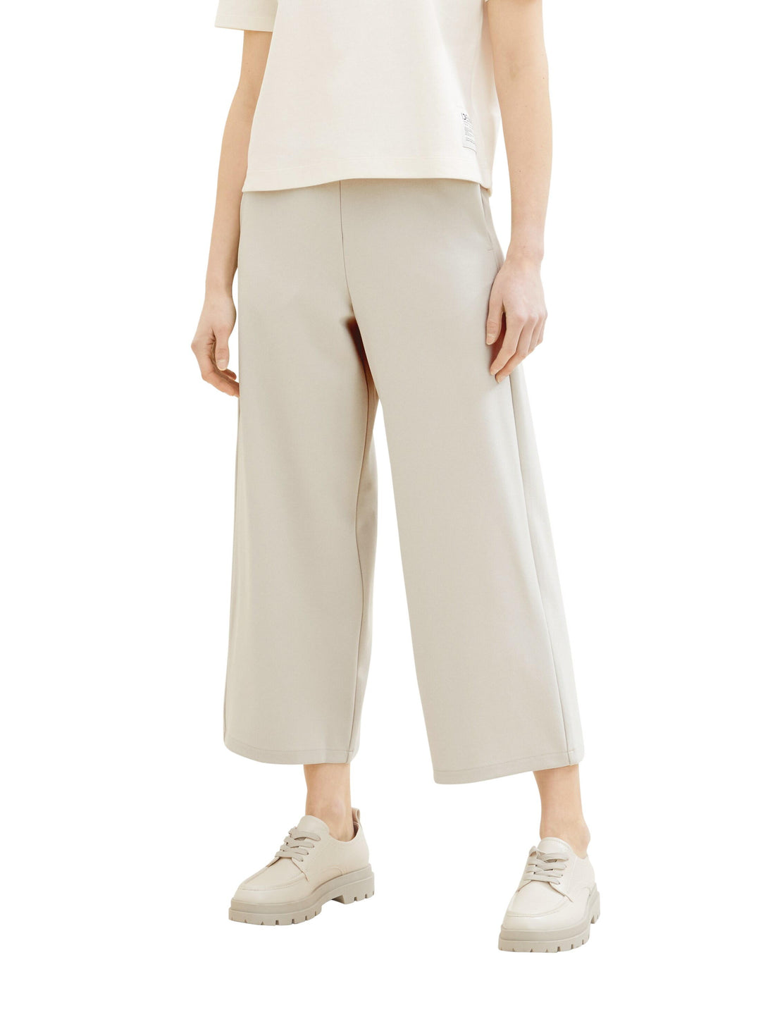 Cropped Slip On Trousers_1042304_10479_01