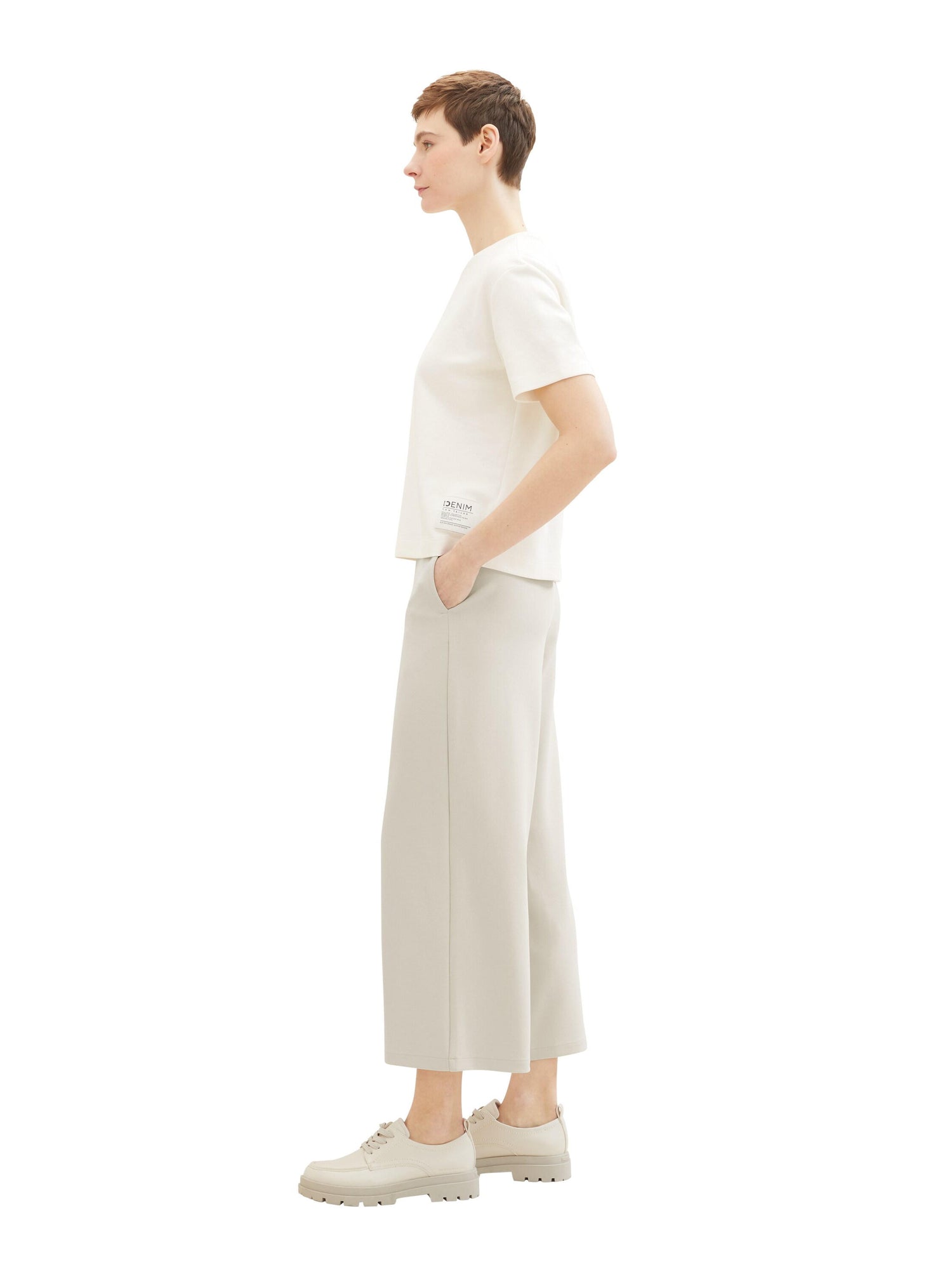 Cropped Slip On Trousers_1042304_10479_03