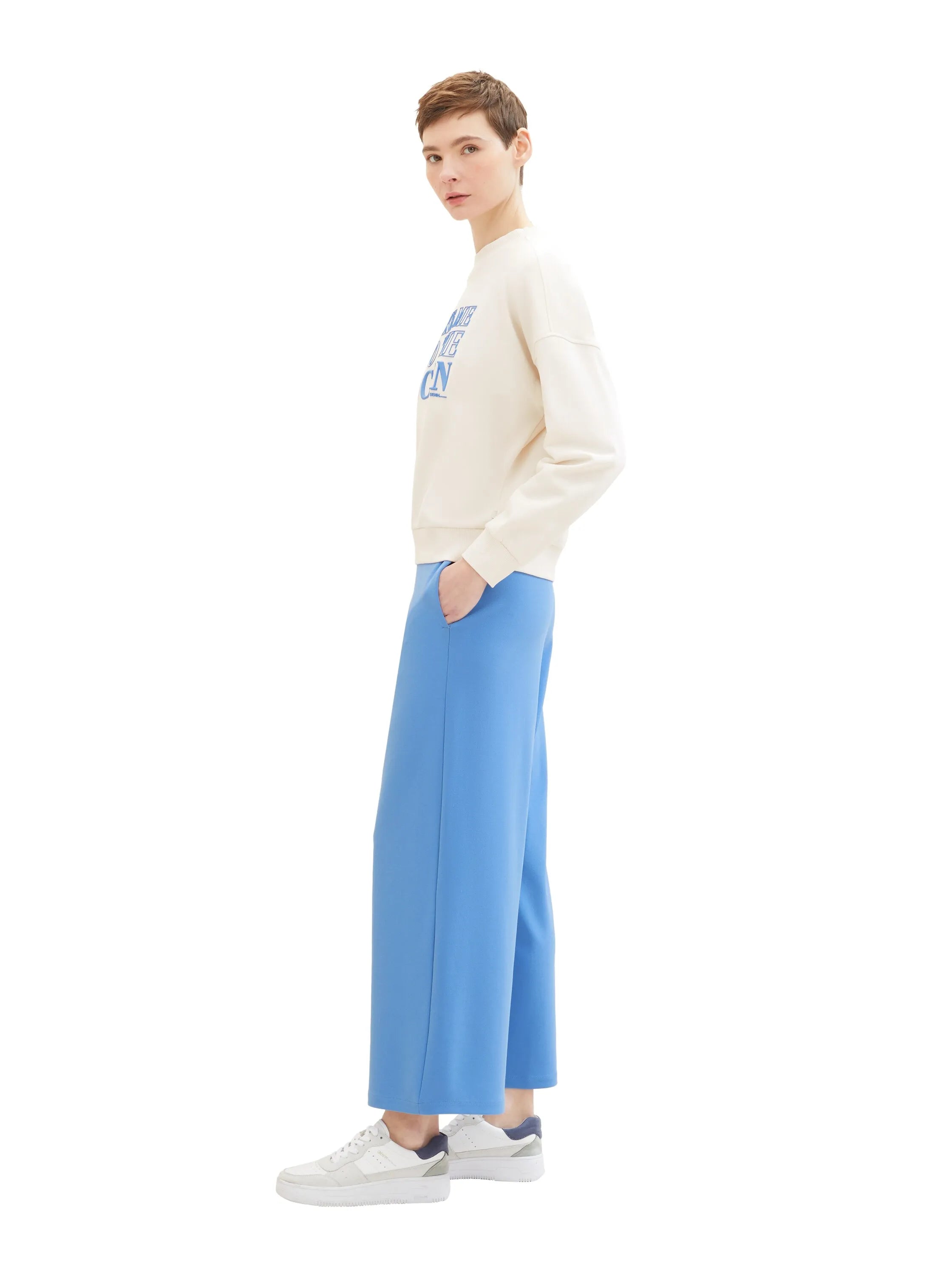 Denim Tom Tailor Sicilian Blue Women High-Waisted Culottes SKU: 1042304_18712 Image 02