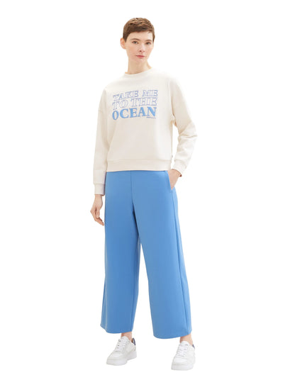 Denim Tom Tailor Sicilian Blue Women High-Waisted Culottes SKU: 1042304_18712 Image 07