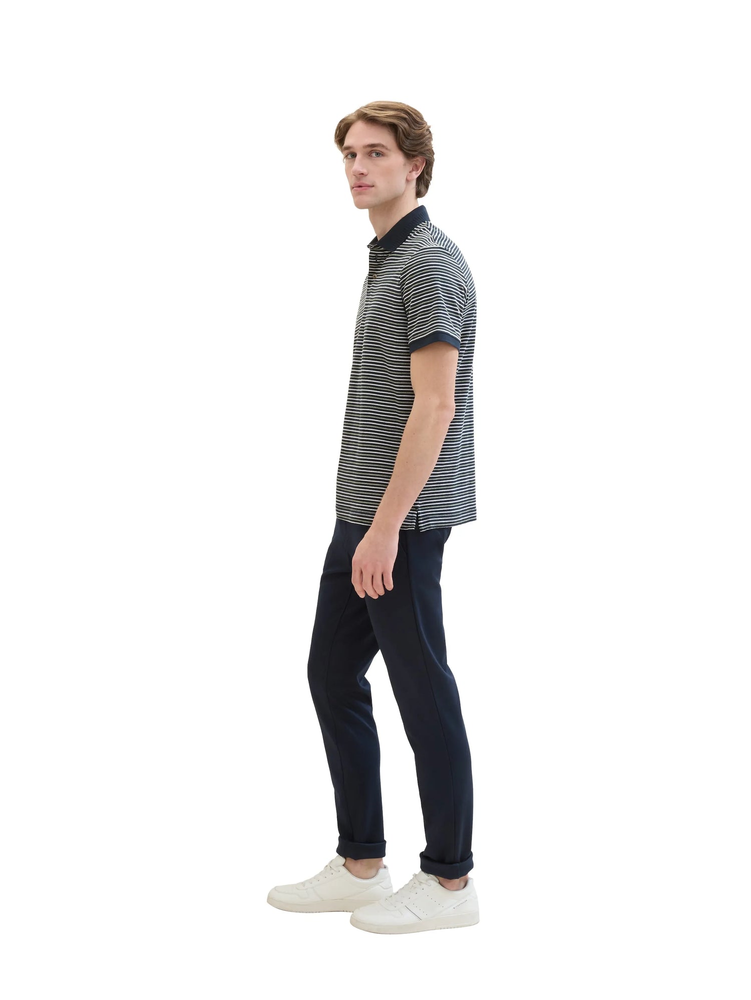 Tom Tailor Sky Captain Blue Men Slim Fit Chinos SKU: 1042339_10668 Image 02