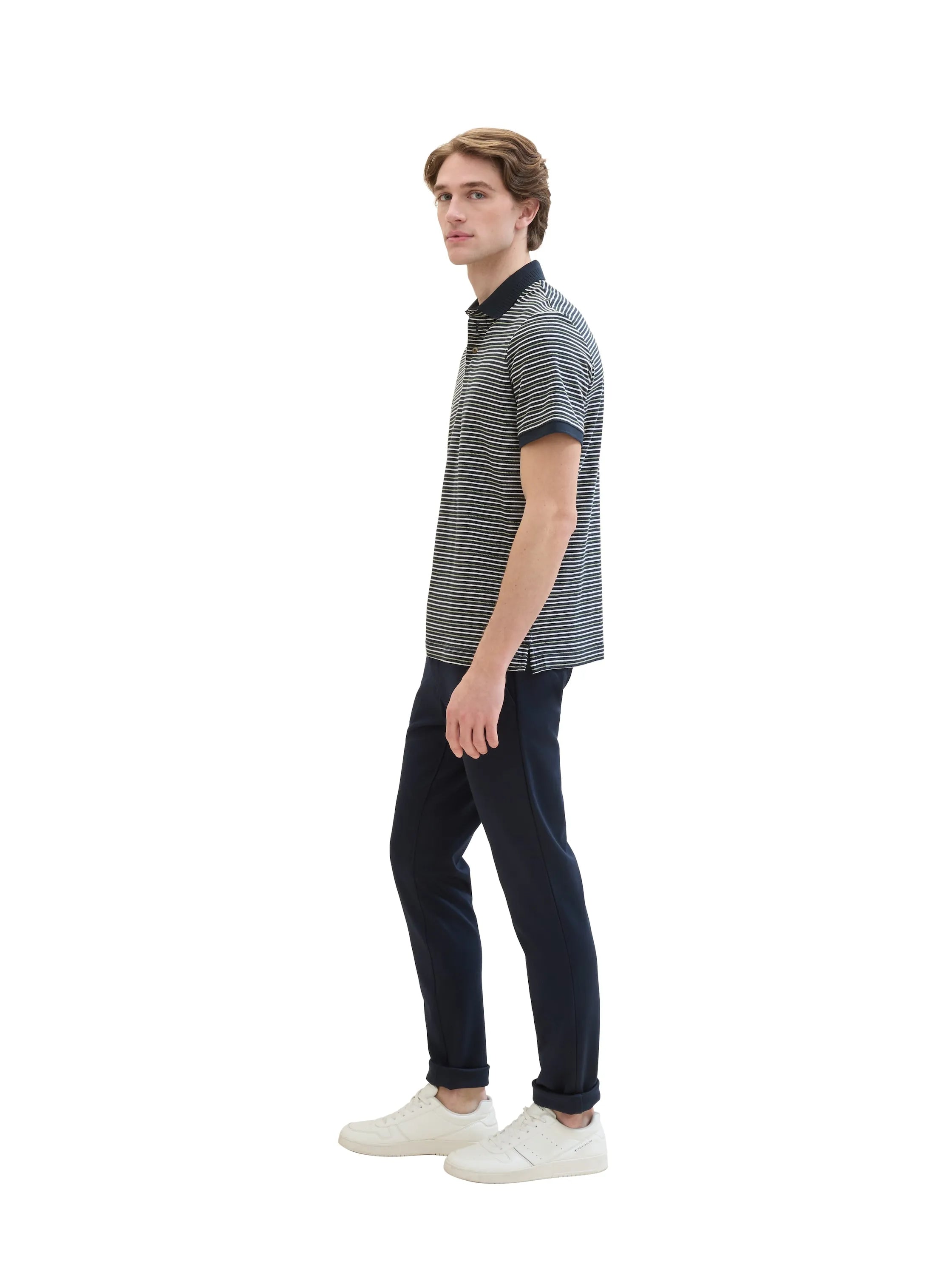 Tom Tailor Sky Captain Blue Men Slim Fit Chinos SKU: 1042339_10668 Image 02