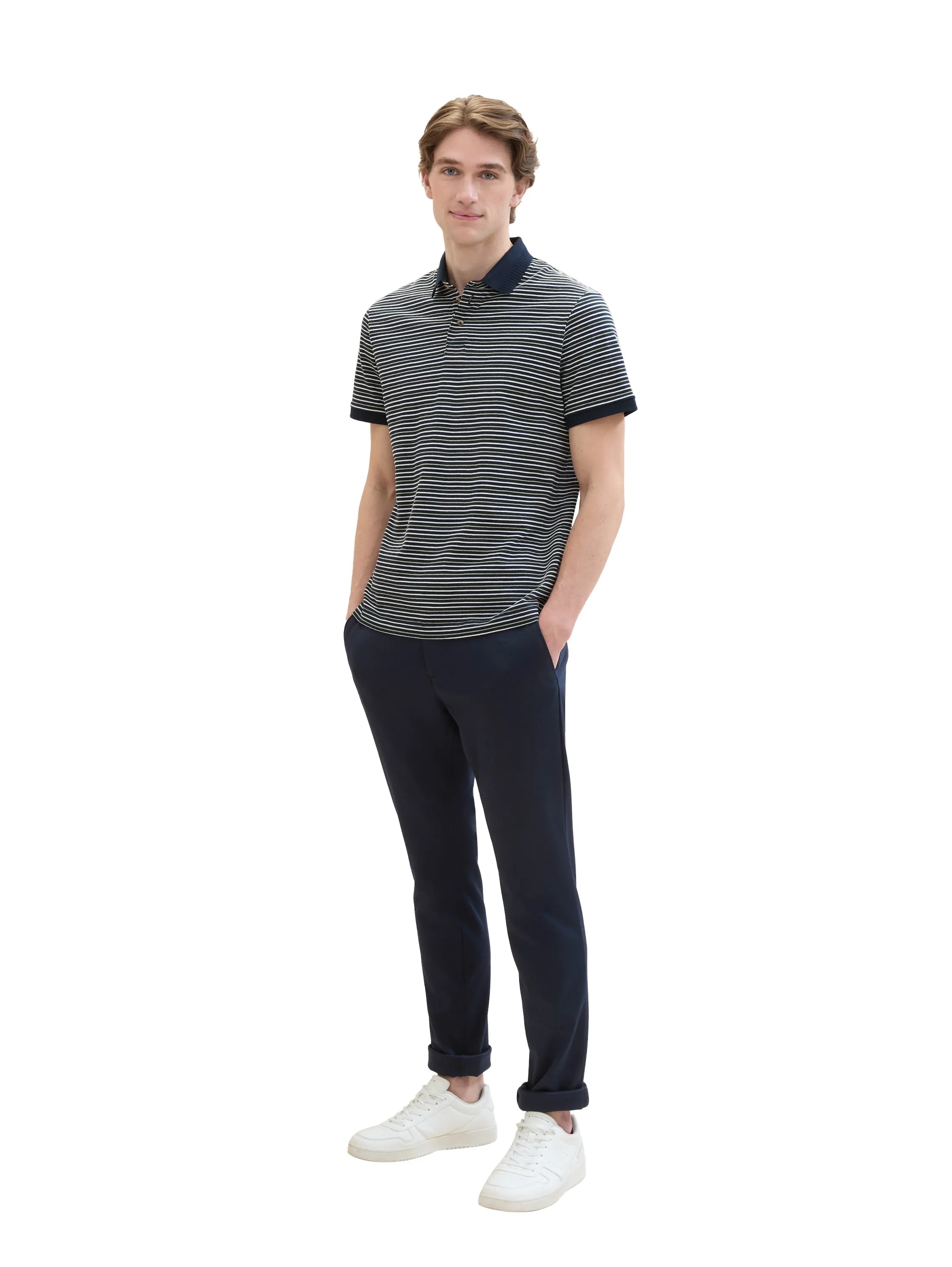 Tom Tailor Sky Captain Blue Men Slim Fit Chinos SKU: 1042339_10668 Image 03