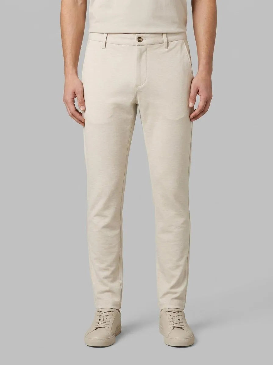Tom Tailor Light Beige Melange Men Slim Fit Chinos SKU: 1042339_35673 Image 00