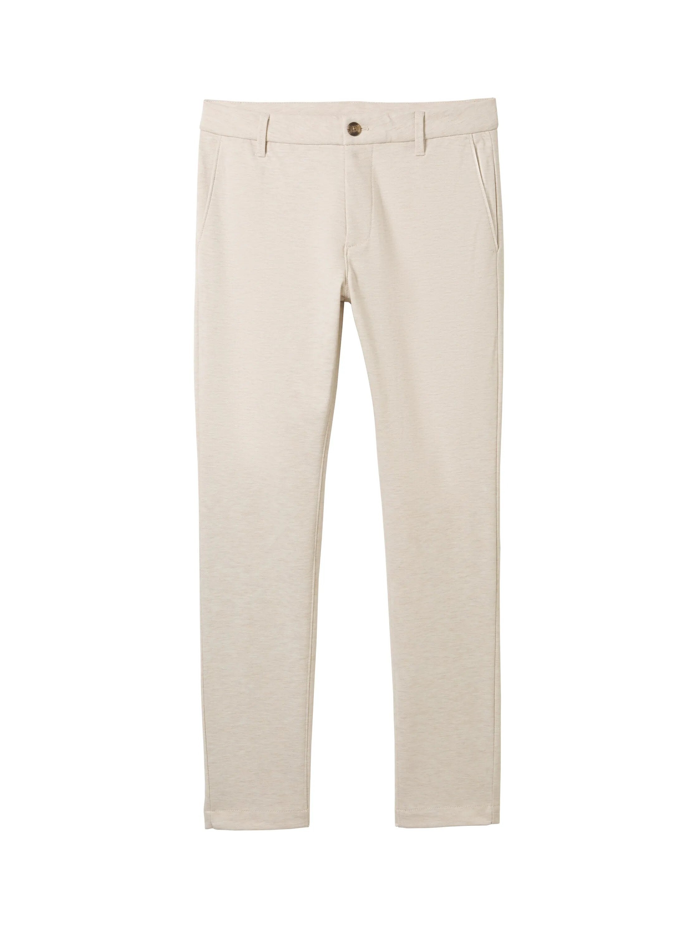 Tom Tailor Light Beige Melange Men Slim Fit Chinos SKU: 1042339_35673 Image 08