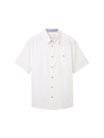 Tom Tailor White Men Regular Short-Sleeved Shirt SKU: 1042351_20000 Image 07