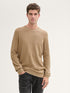 Textured Round Neck Sweater_1042453_31089_01