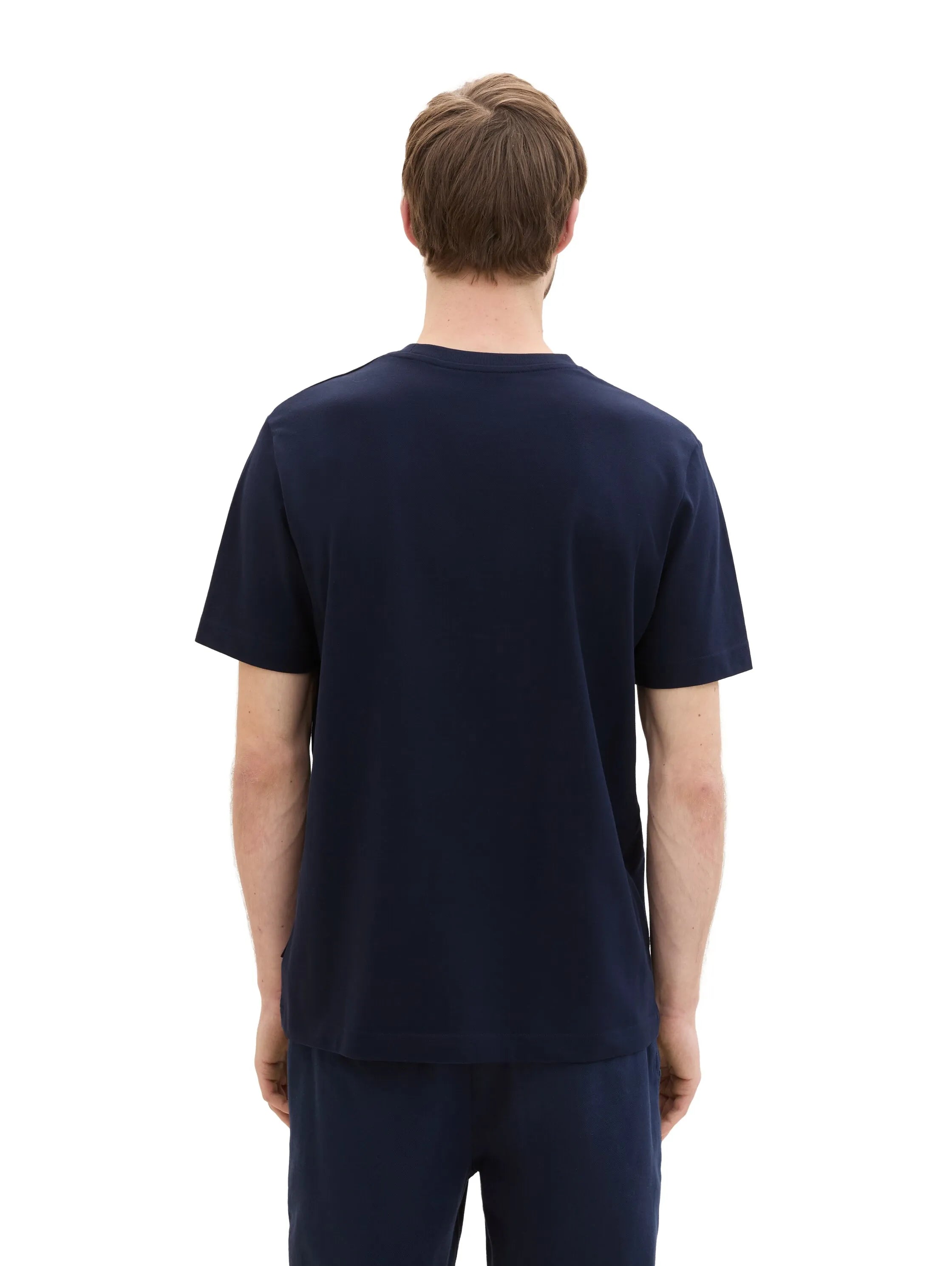 Tom Tailor Sky Captain Blue Men PiquŽ T-Shirt with Stretch SKU: 1042510_10668 Image 02