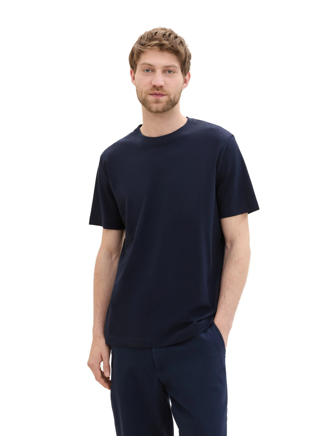 Tom Tailor Sky Captain Blue Men PiquŽ T-Shirt with Stretch SKU: 1042510_10668 Image 03
