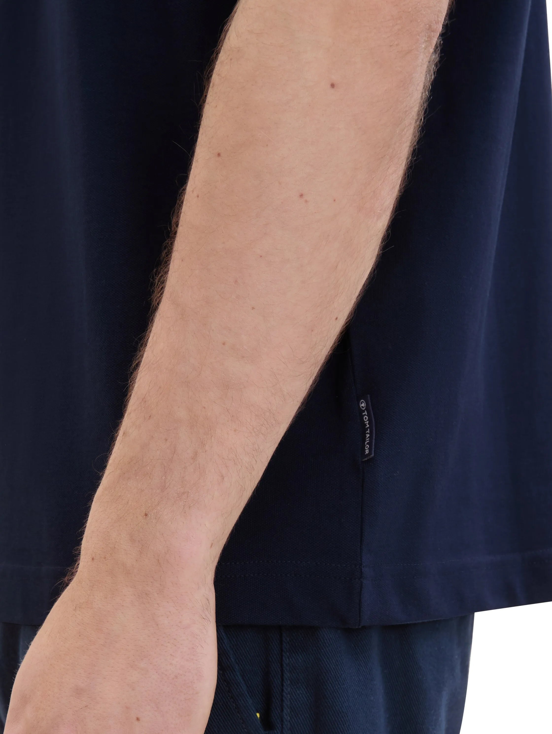 Tom Tailor Sky Captain Blue Men PiquŽ T-Shirt with Stretch SKU: 1042510_10668 Image 04