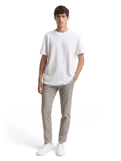 Tom Tailor White Men PiquŽ T-Shirt with Stretch SKU: 1042510_20000 Image 01