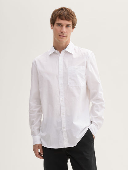 Twill Shirt with A Chest Pocket_1042652_20000_03