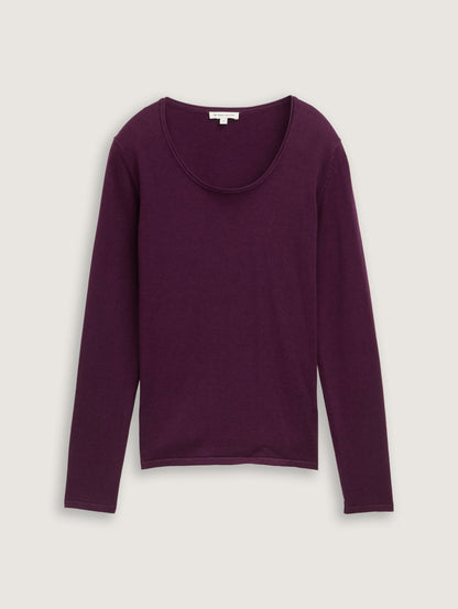 Basic Round Neck Sweater_1042964_35796_02