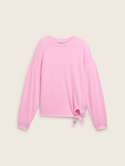 Long-Sleeved Shirt with Knot Details_1043069_35919_02