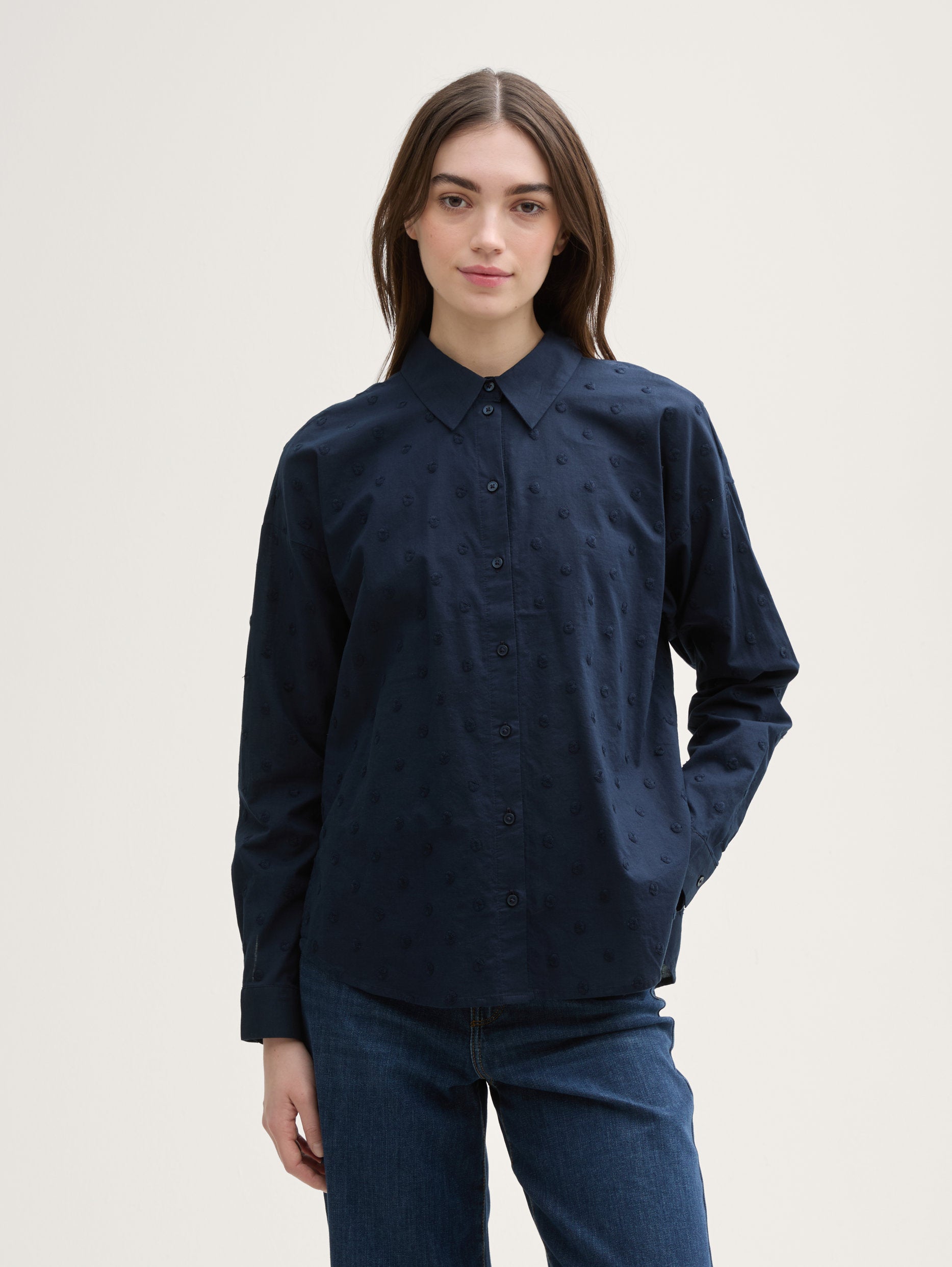 Tom Tailor_Blouse with Dotted Texture_1043137_10668_01