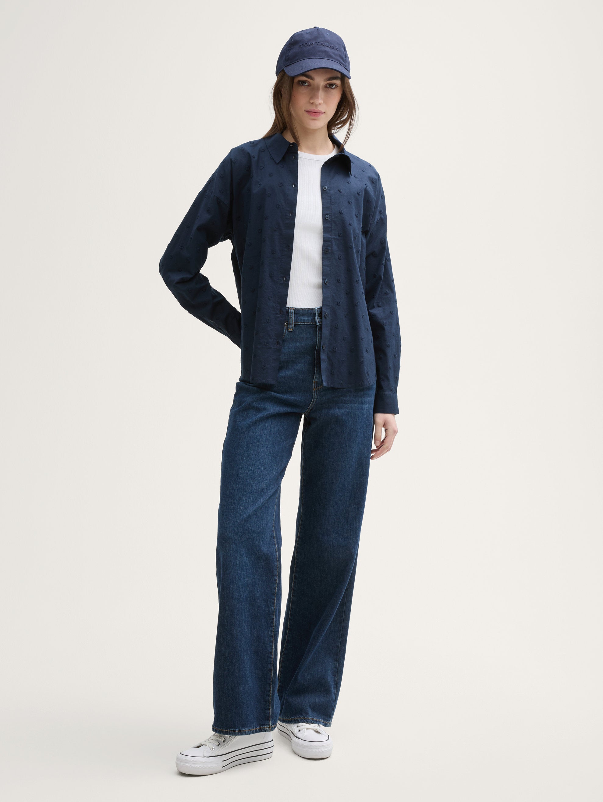 Tom Tailor_Blouse with Dotted Texture_1043137_10668_02