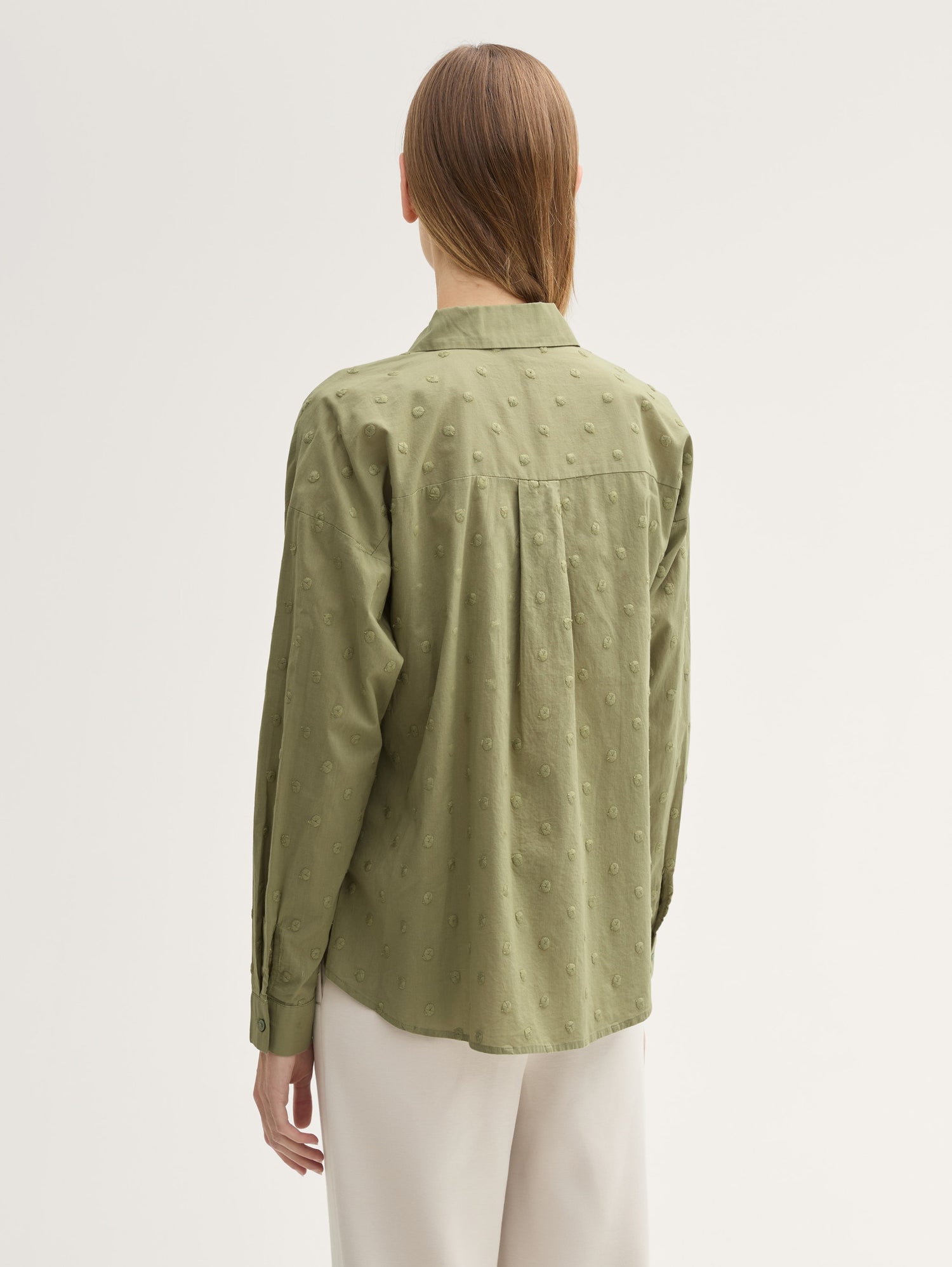 Blouse with A Dotted Structure_1043137_18938_04