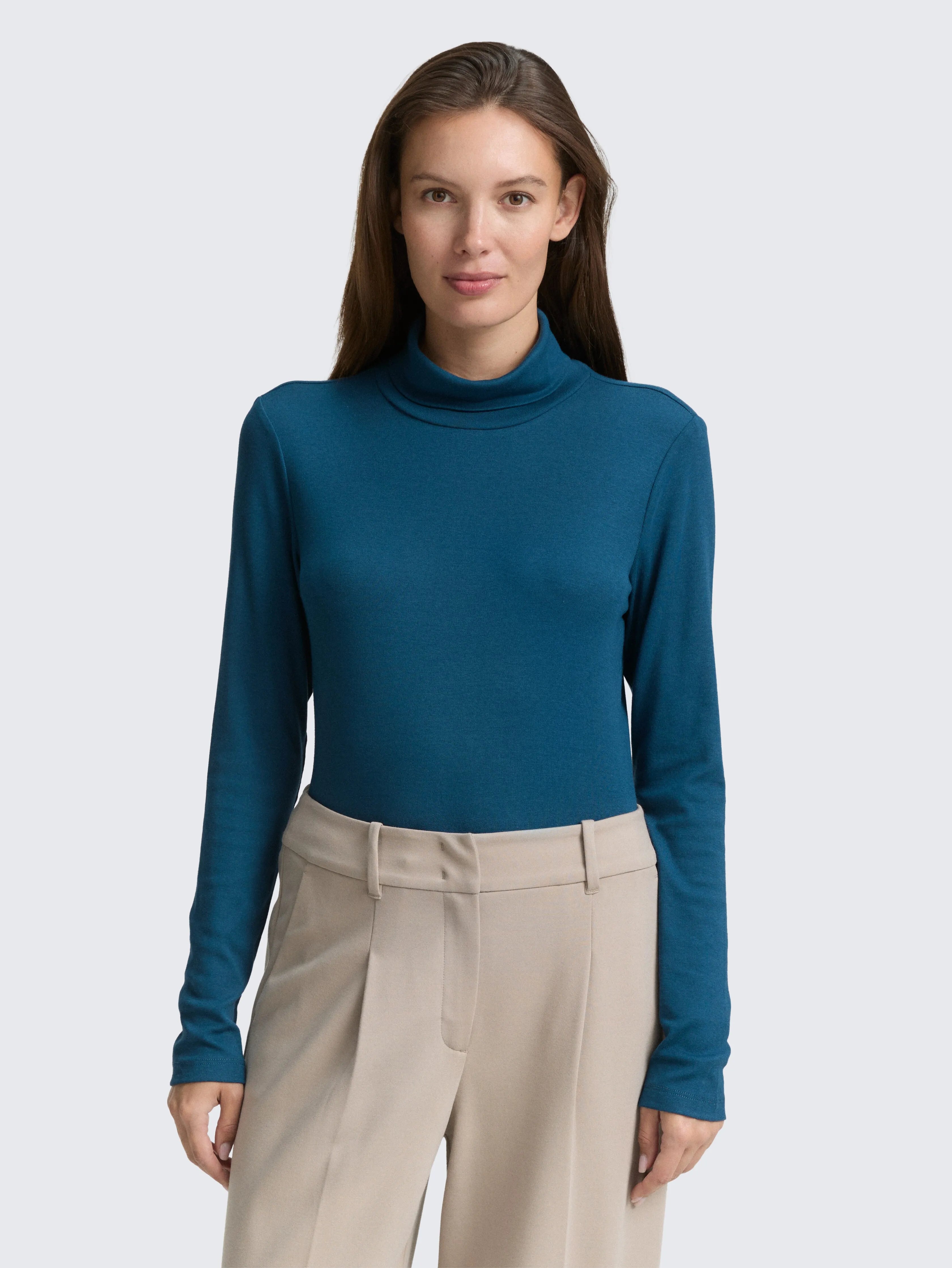 Tom Tailor_0_Long-Sleeved Shirt with Turtleneck_1043142_13183_02