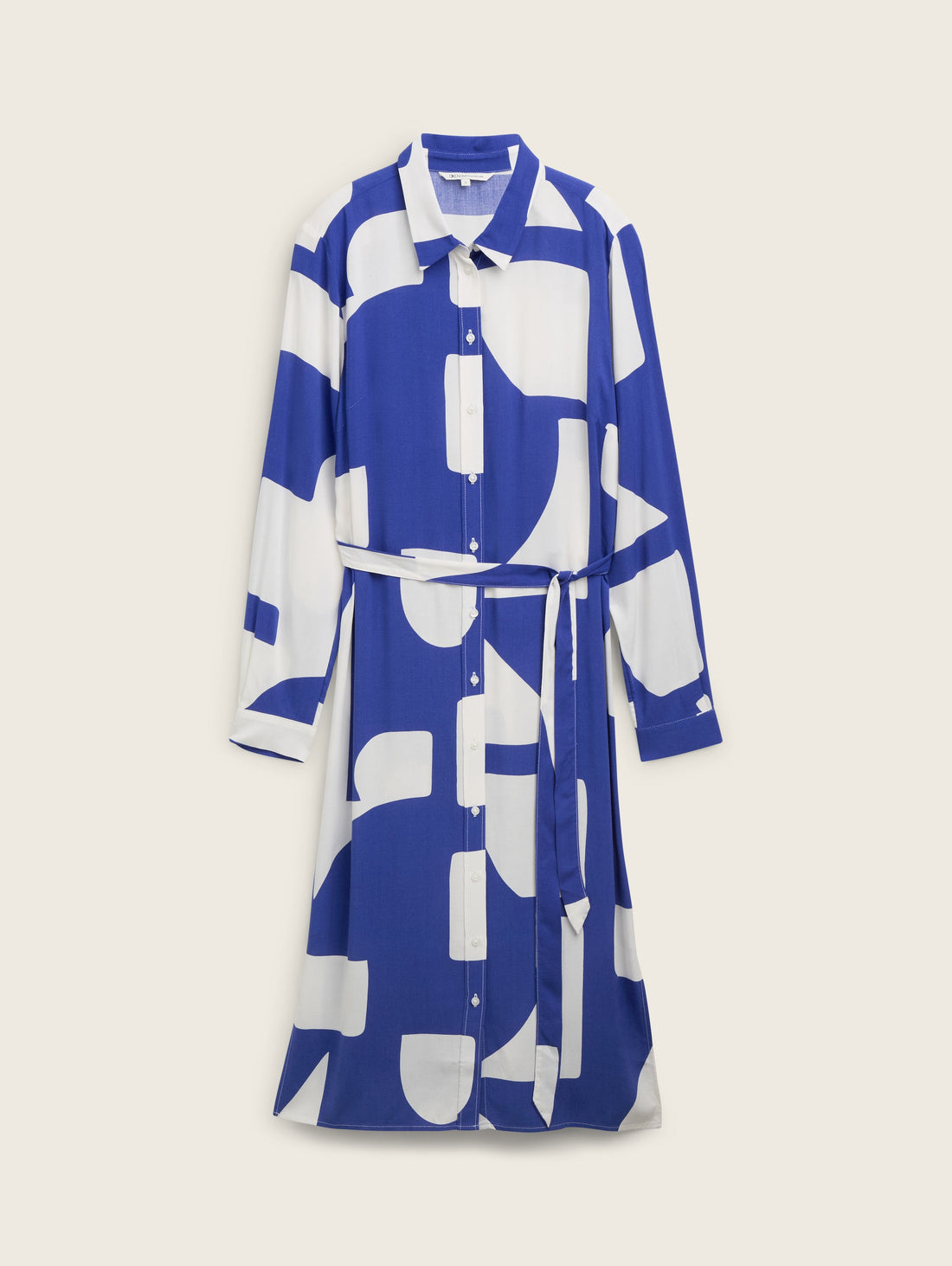 Midi Shirt Dress with An Allover Print_1043151_35913_02