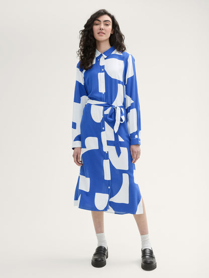 Midi Shirt Dress with An Allover Print_1043151_35913_03