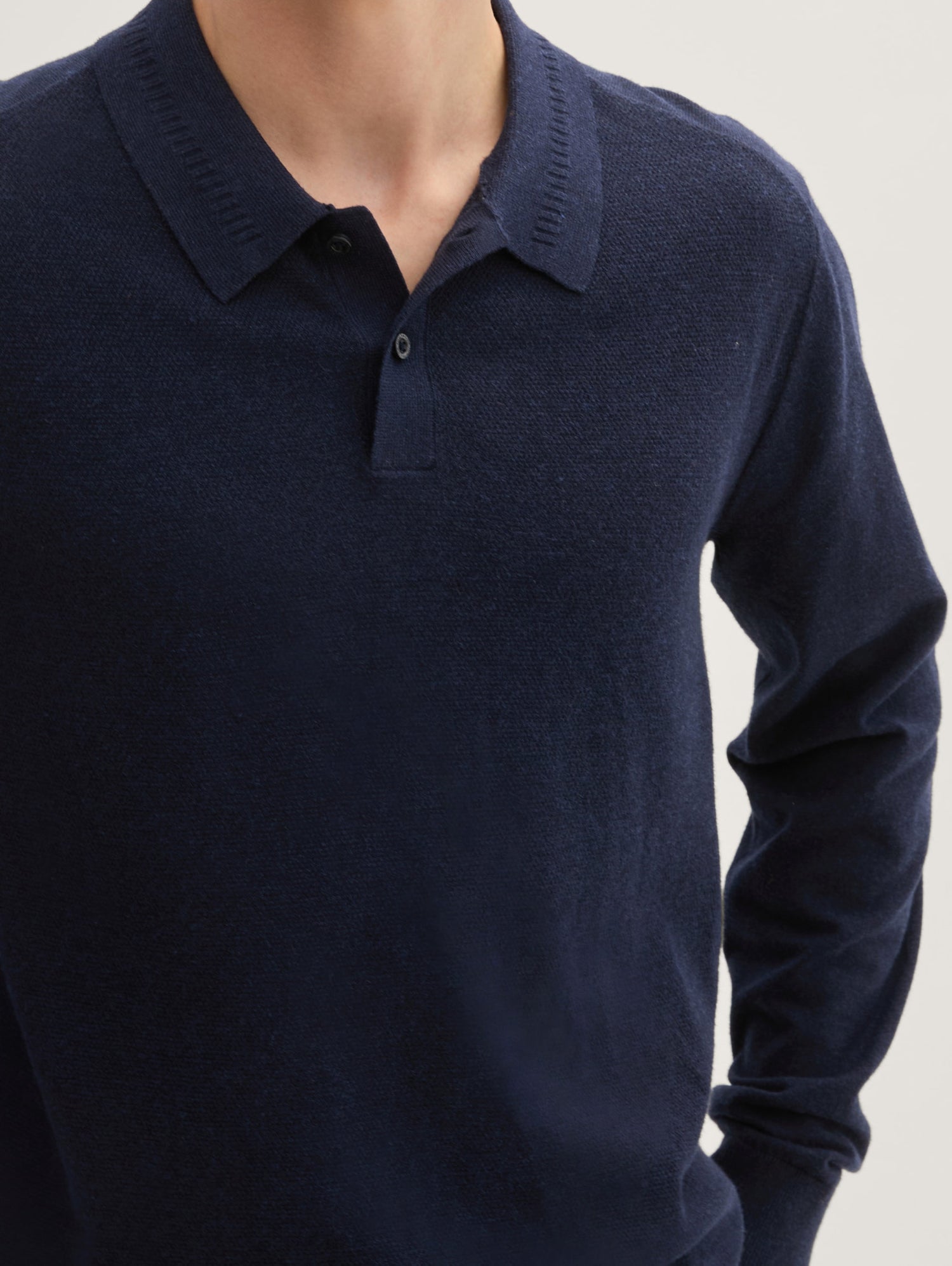 Long-Sleeved Knit Polo Shirt_1043193_13160_06