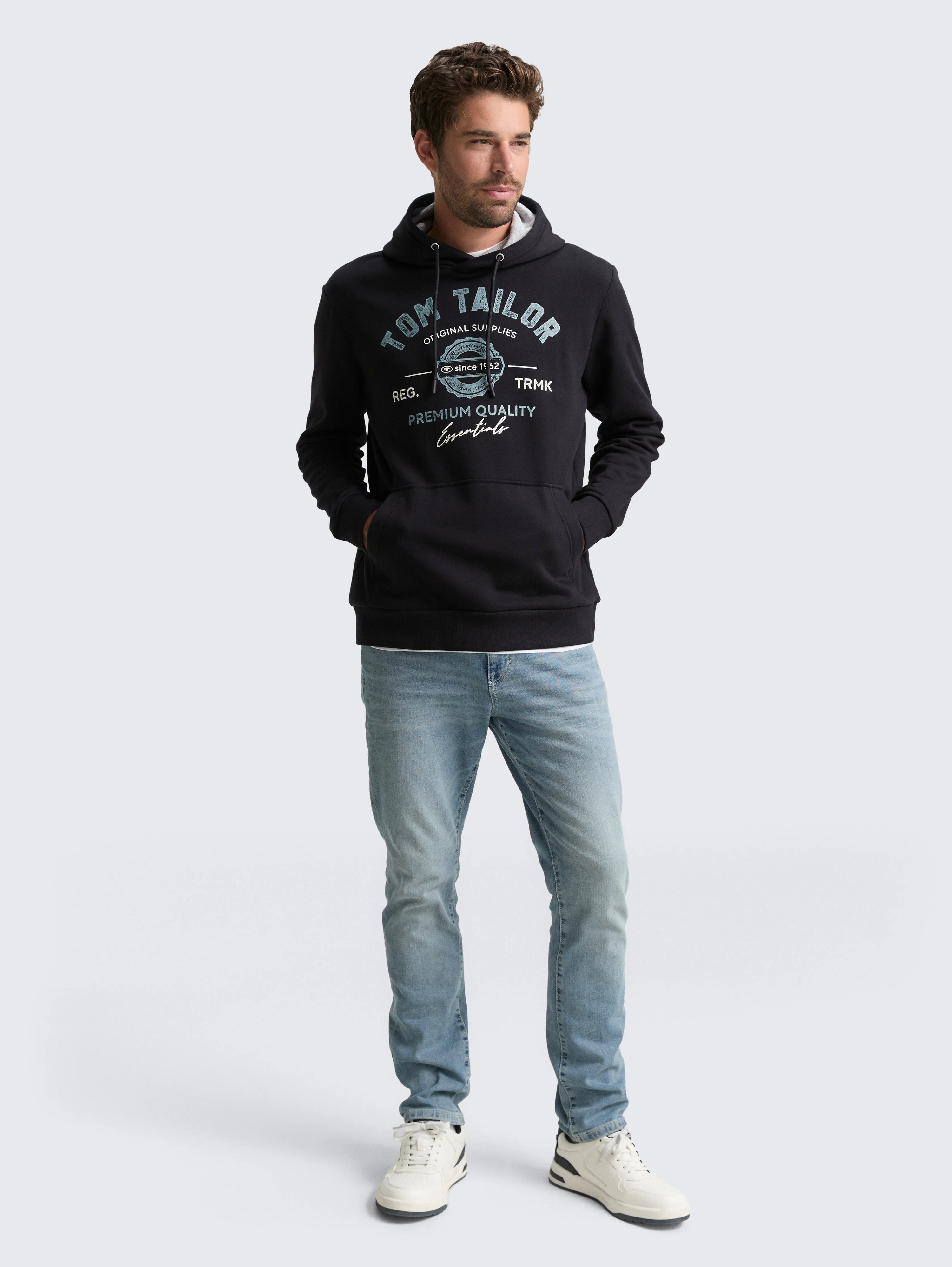 Tom Tailor_0_Hoodie Sweatshirt with Logo Print_1043292_10916_01