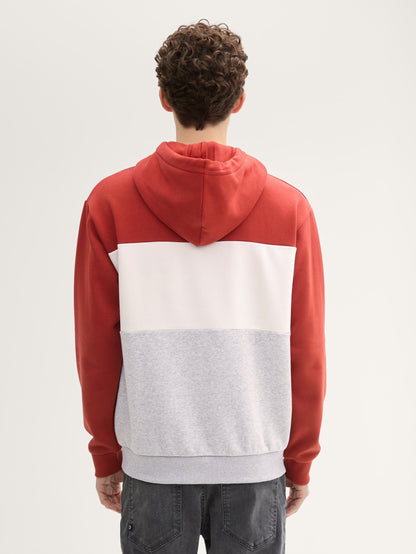 Colour Block Hoodie with Print_1043304_14302_04