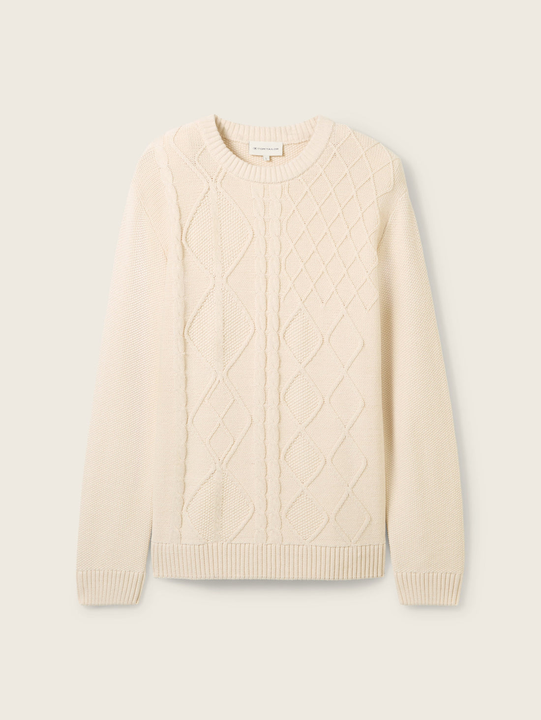 Knitted Pullover with A Plait Pattern_1043343_27469_02