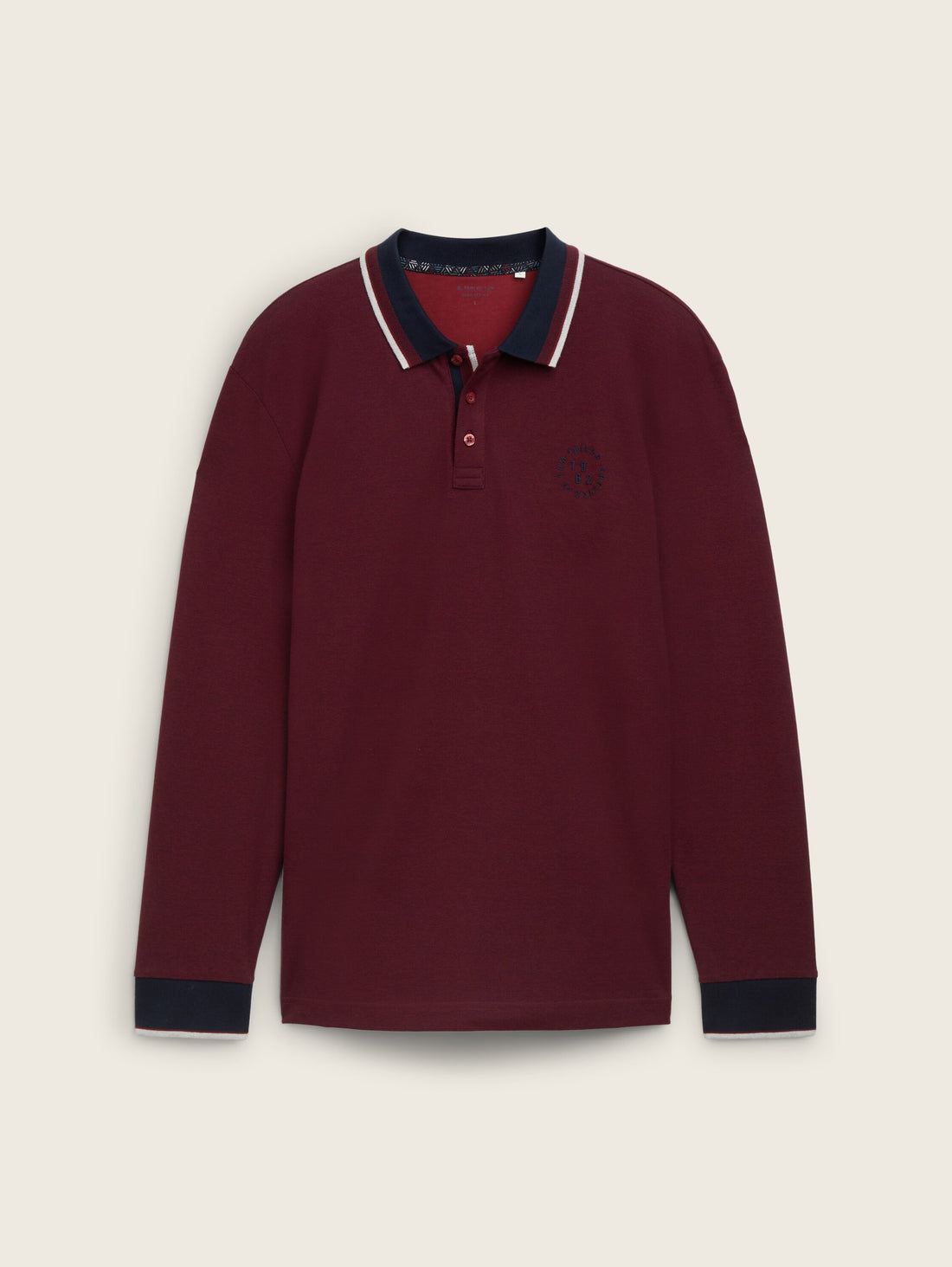 Long-Sleeved Polo Shirt with Embroidery_1043419_36432_02