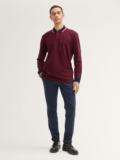 Long-Sleeved Polo Shirt with Embroidery_1043419_36432_03