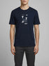 Denim Tom Tailor Imperial Blue Men Basic T-Shirt with Logo Print SKU: 1043491_29380 Image 00