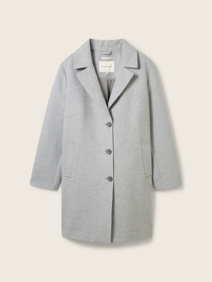 Plus - Long Coat in Recycled Wool_1043639_21373_02