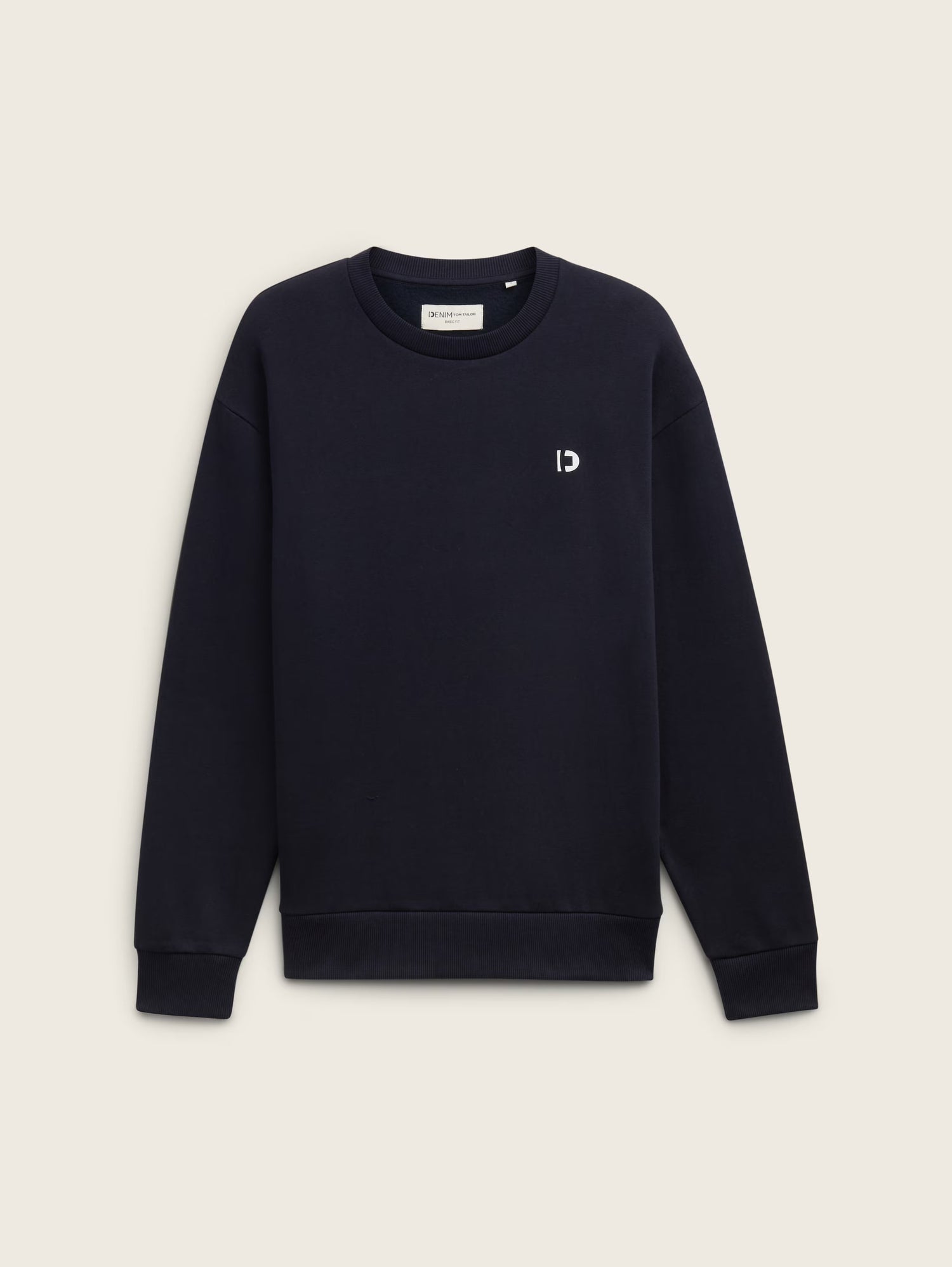 Basic Sweatshirt with A Logo Print_1043701_10668_02