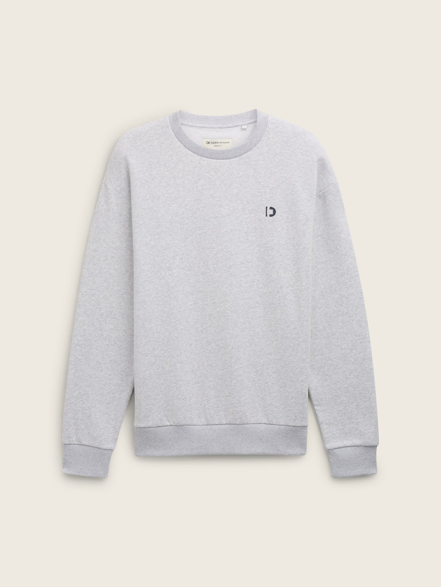 Basic Sweatshirt with A Logo Print_1043701_15398_02