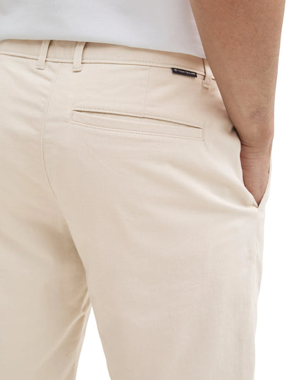 Tom Tailor Light Cashew Beige Men Slim Chino Shorts SKU: 1044710_10336 Image 03