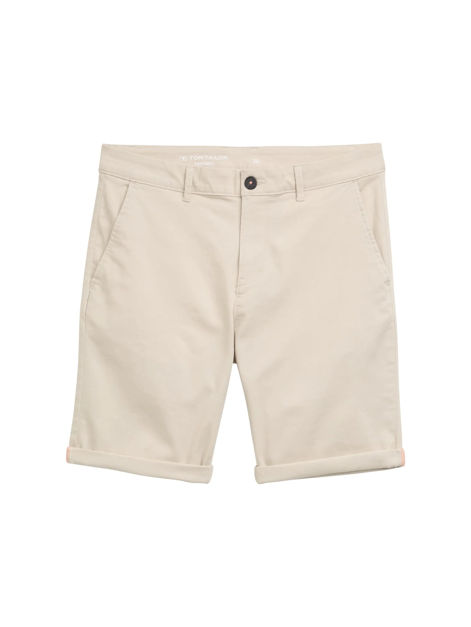 Tom Tailor Light Cashew Beige Men Slim Chino Shorts SKU: 1044710_10336 Image 06