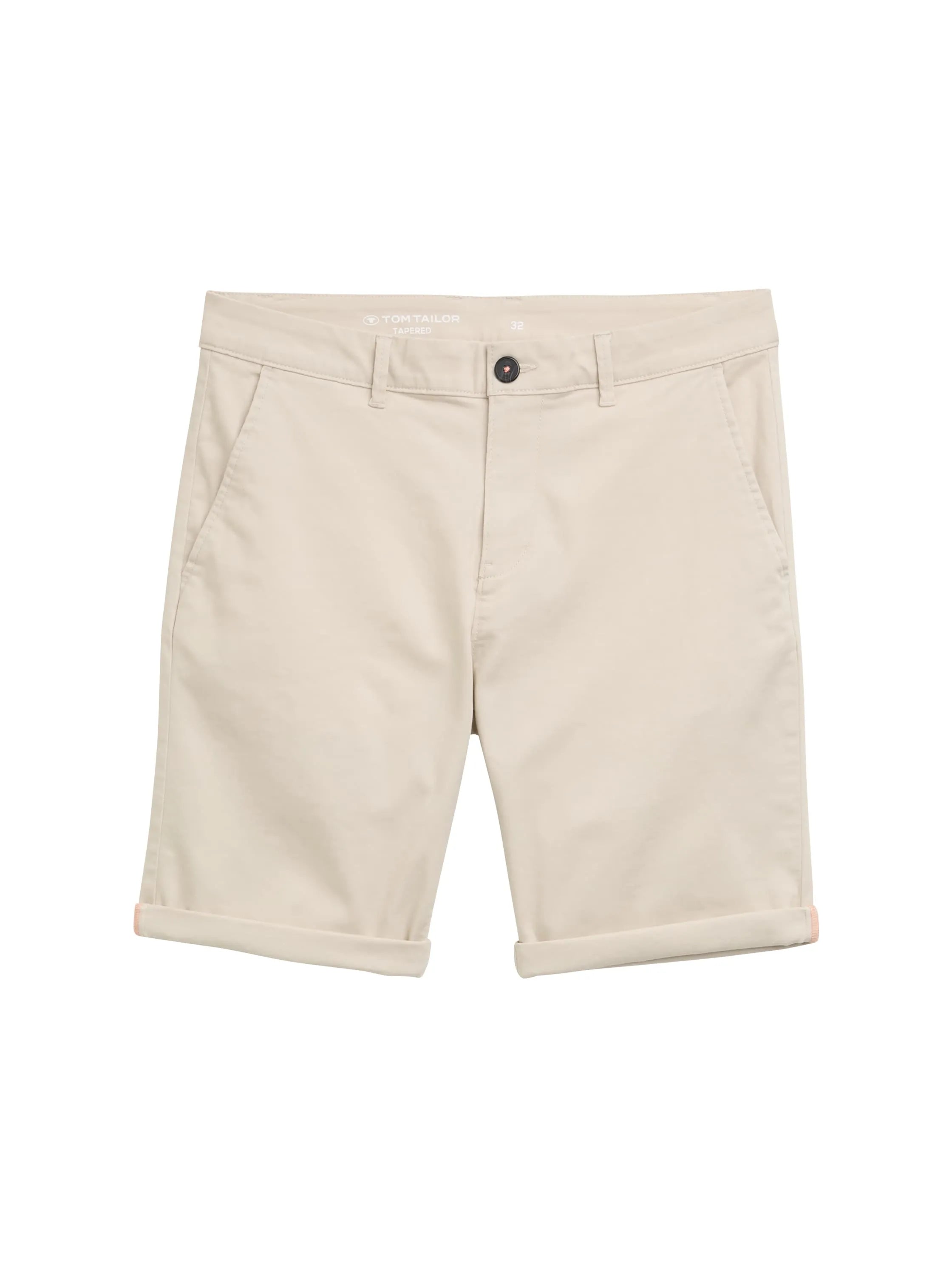 Tom Tailor Light Cashew Beige Men Slim Chino Shorts SKU: 1044710_10336 Image 06