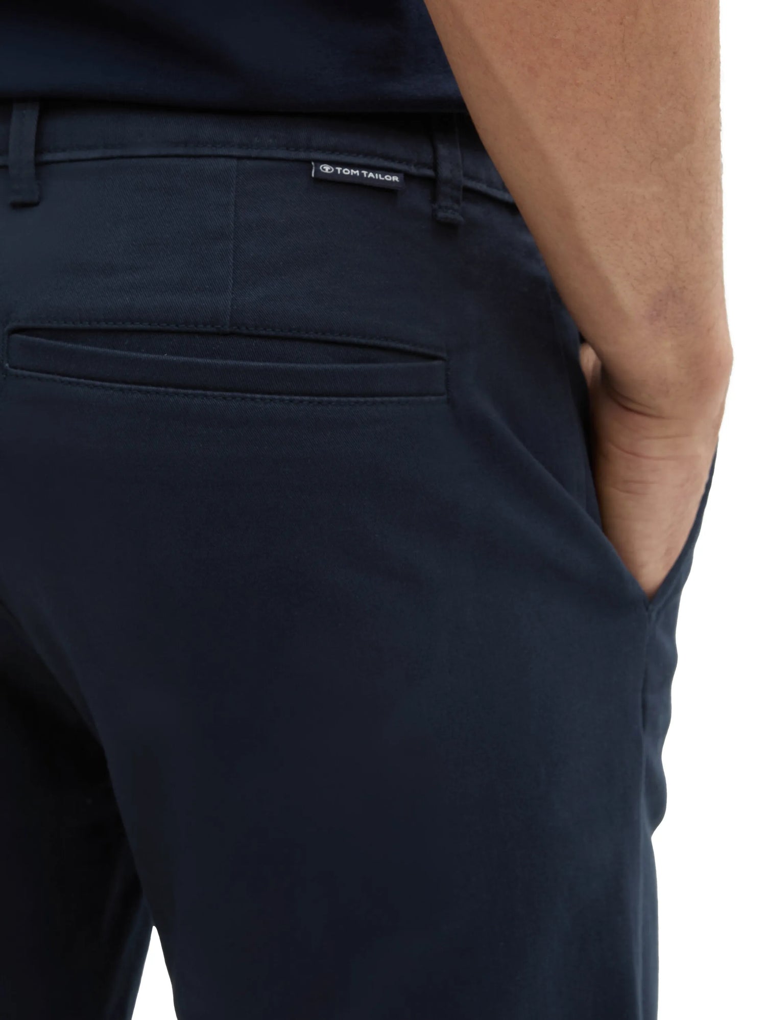 Tom Tailor Sky Captain Blue Men Slim Chino Shorts SKU: 1044710_10668 Image 03