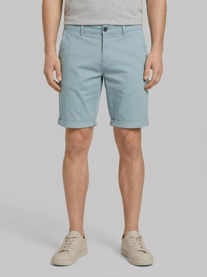 Tom Tailor Grey Mint Men Slim Chino Shorts SKU: 1044710_27475 Image 00
