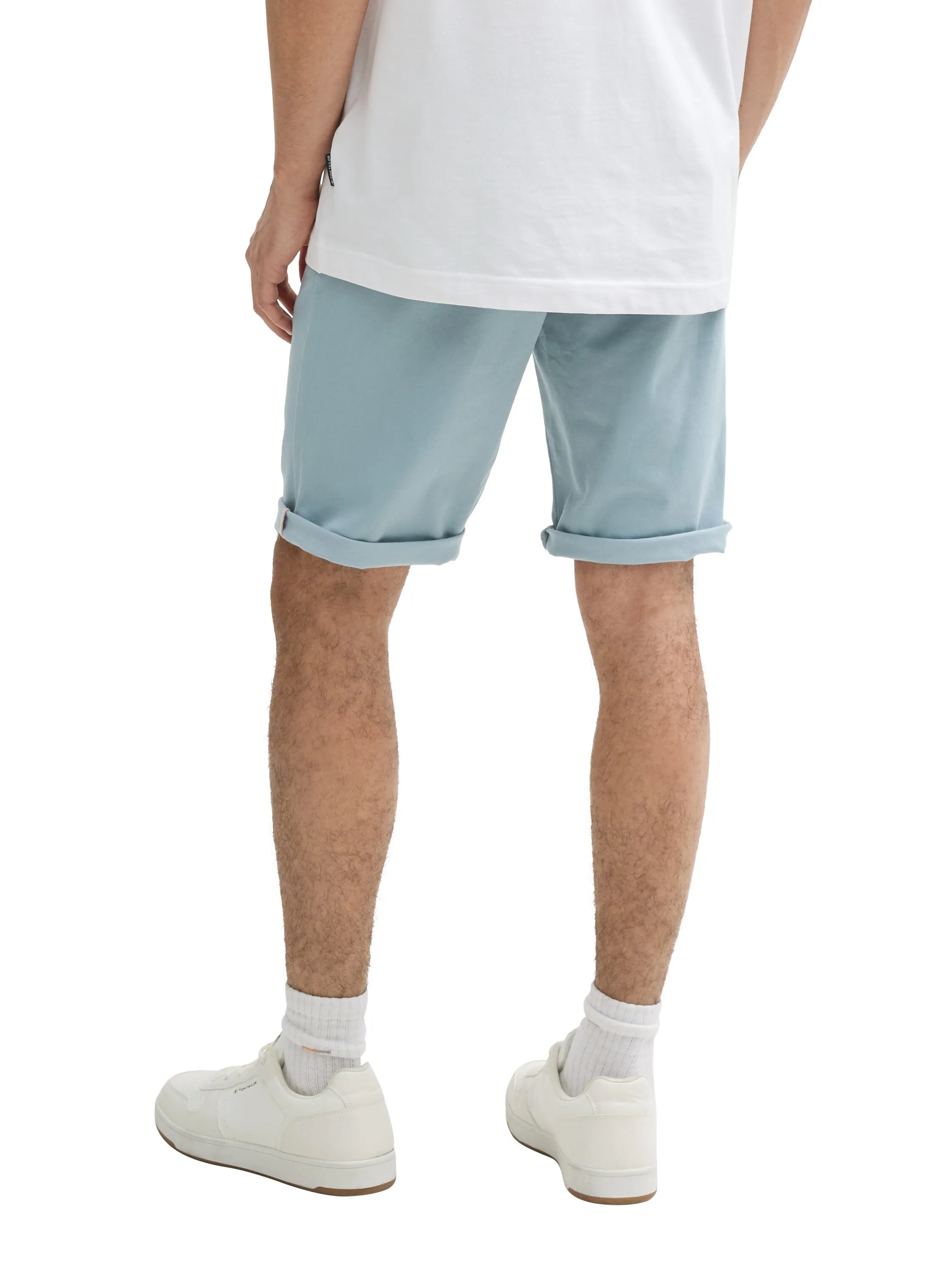 Tom Tailor Grey Mint Men Slim Chino Shorts SKU: 1044710_27475 Image 02