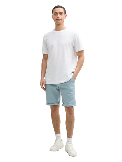 Tom Tailor Grey Mint Men Slim Chino Shorts SKU: 1044710_27475 Image 04