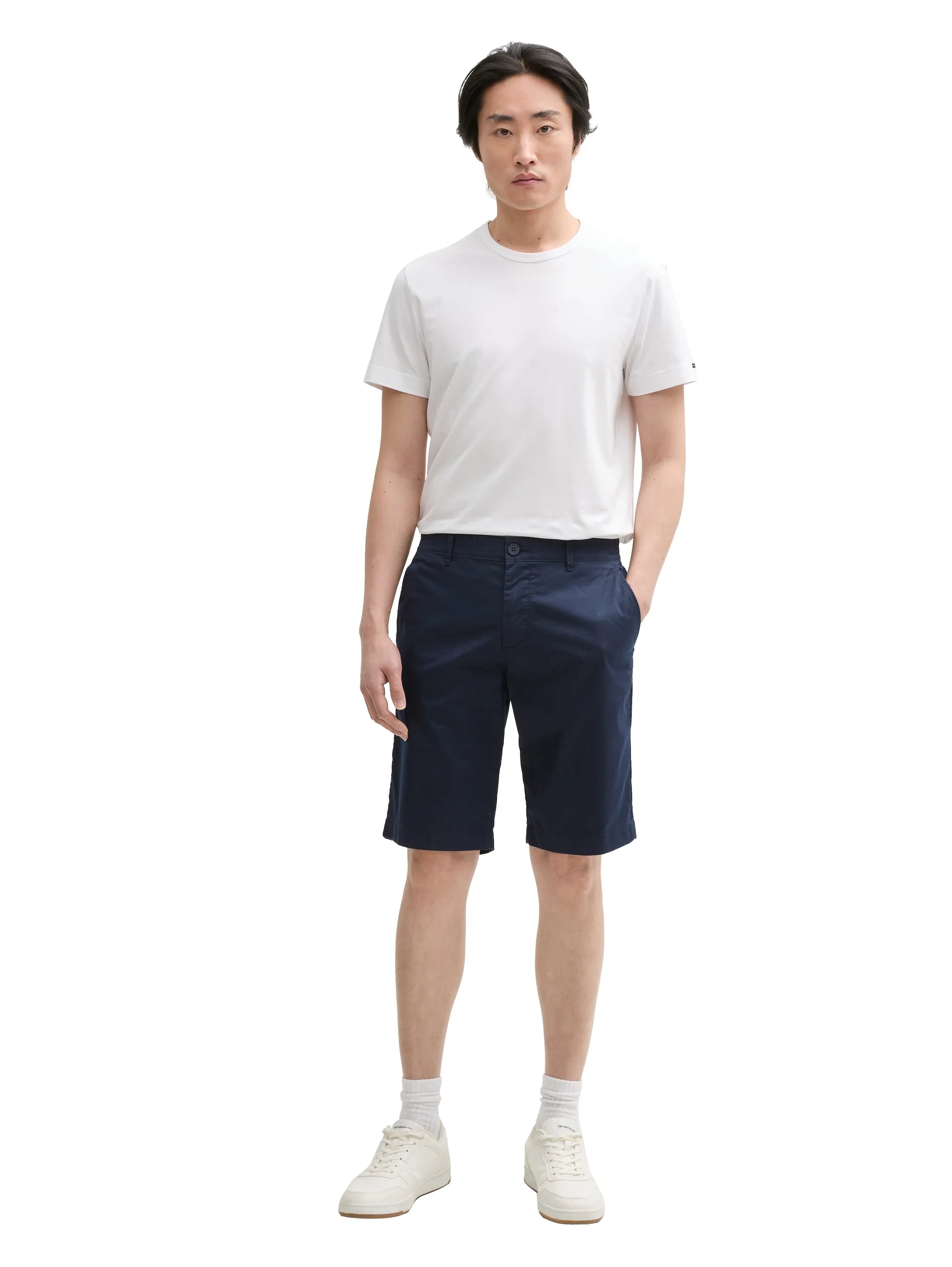 Tom Tailor Sky Captain Blue Men Regular Fit Ultra Light Shorts SKU: 1044721_10668 Image 04