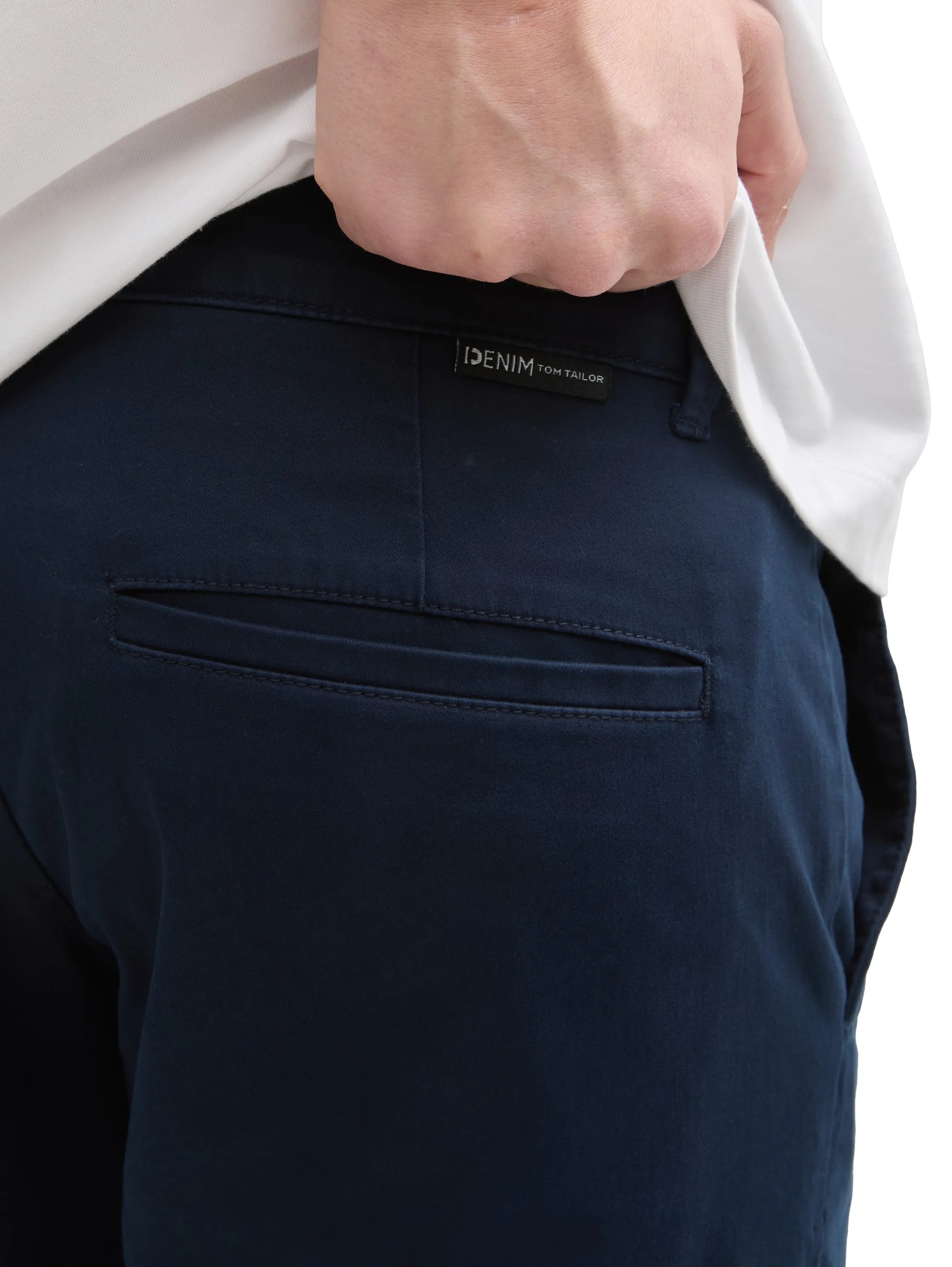 Denim Tom Tailor Sky Captain Blue Men Regular Fit Chino Shorts SKU: 1044833_10668 Image 03