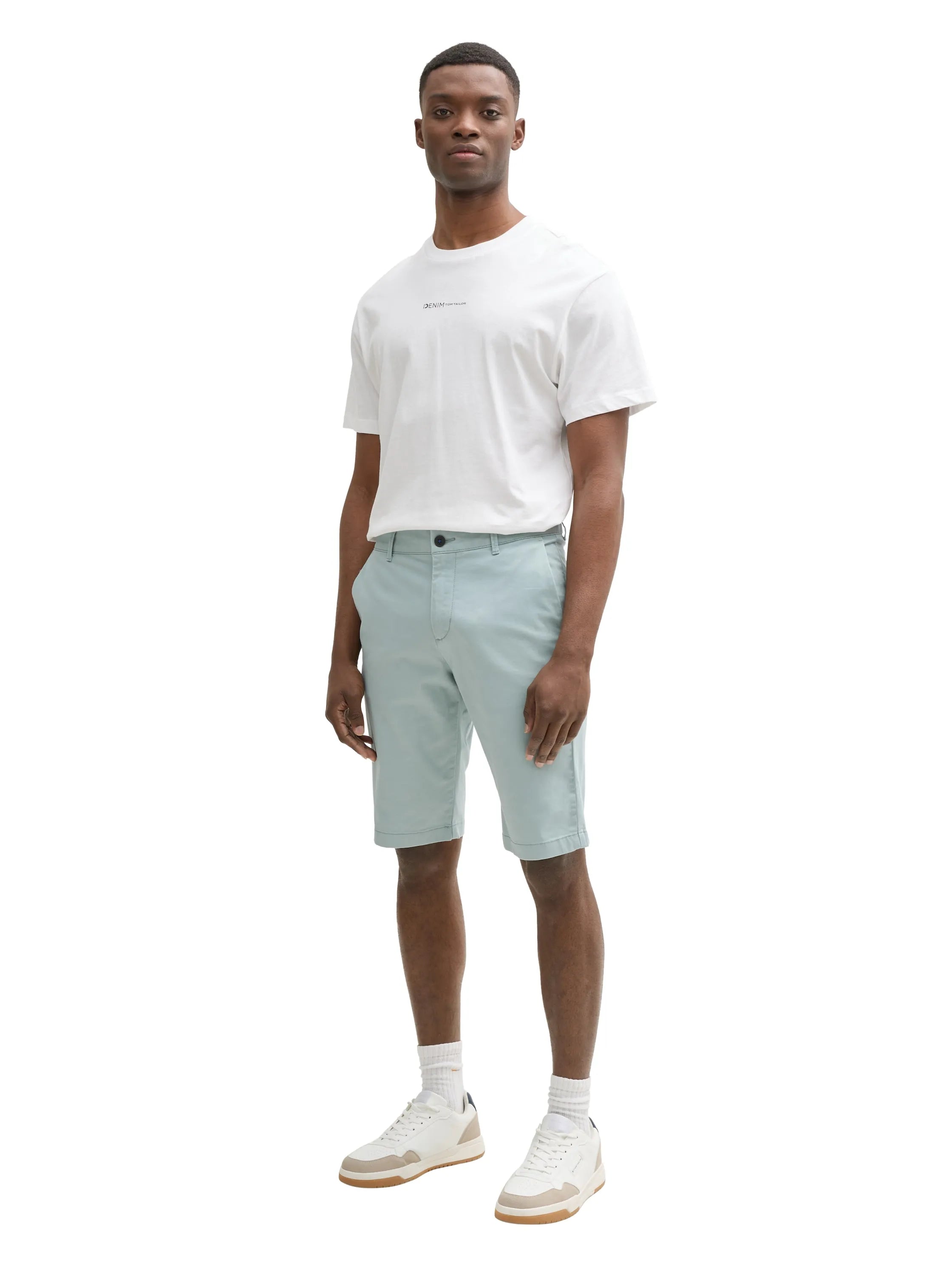 Denim Tom Tailor Light Ice Blue Men Regular Fit Chino Shorts SKU: 1044833_28129 Image 04