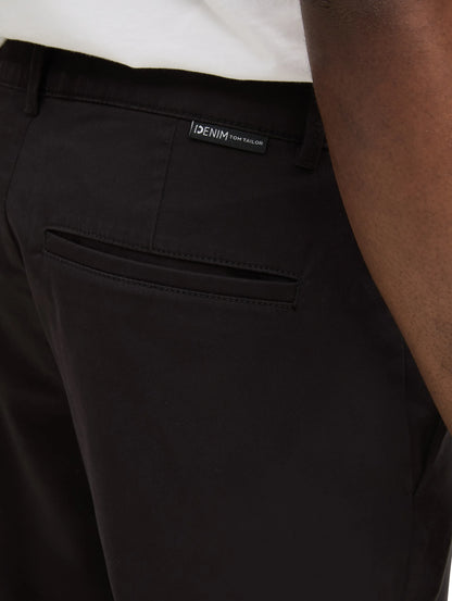 Denim Tom Tailor Black Men Regular Fit Chino Shorts SKU: 1044833_29999 Image 03