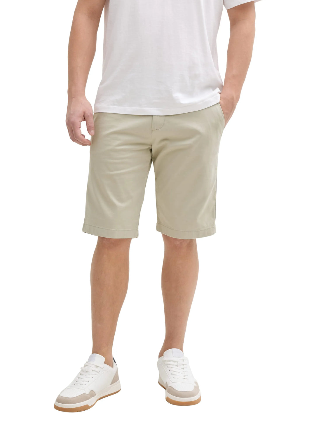 Denim Tom Tailor Beige Abbey Stone Men Regular Fit Chino Shorts SKU: 1044833_35723 Image 01