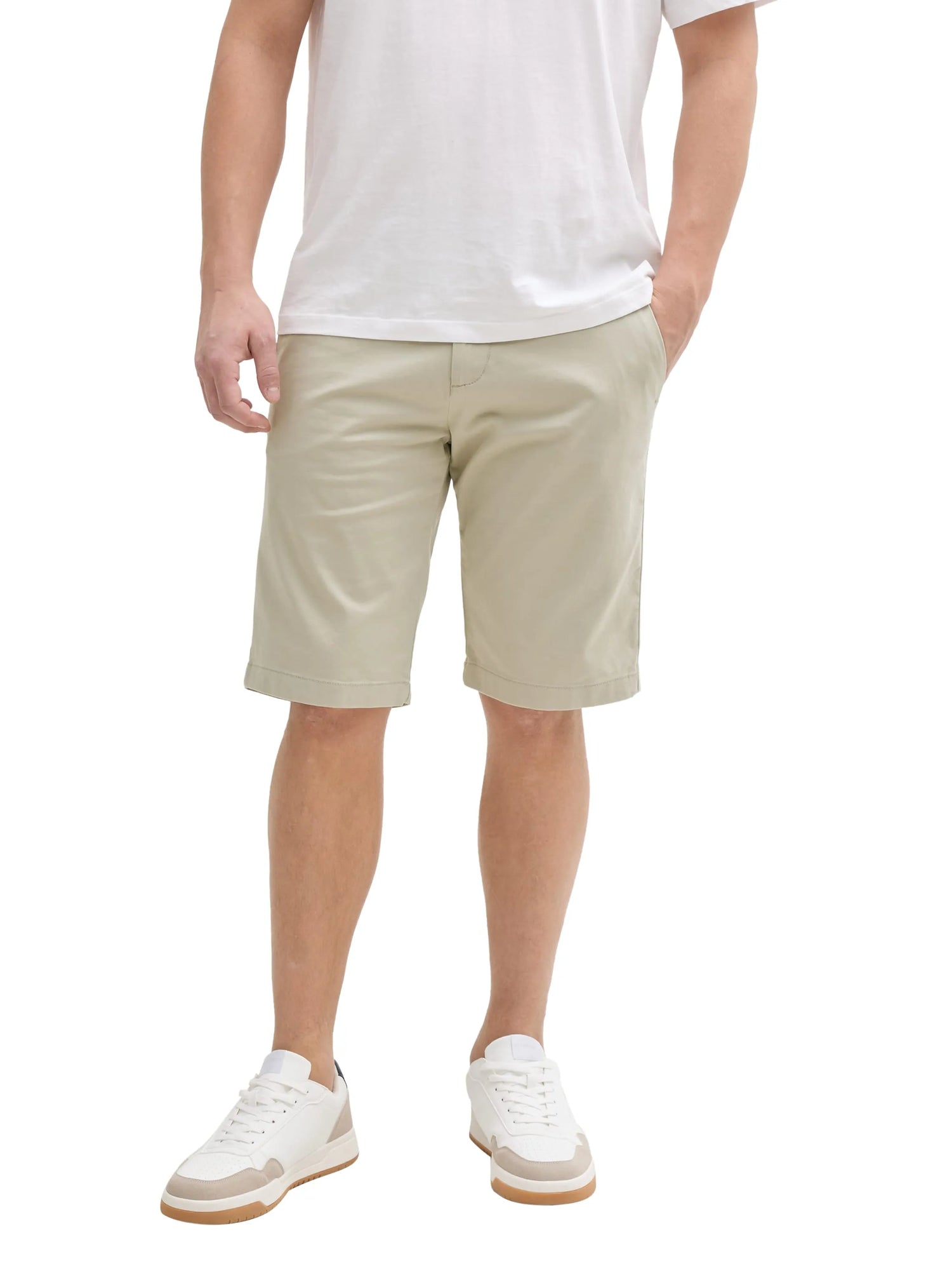 Denim Tom Tailor Beige Abbey Stone Men Regular Fit Chino Shorts SKU: 1044833_35723 Image 01