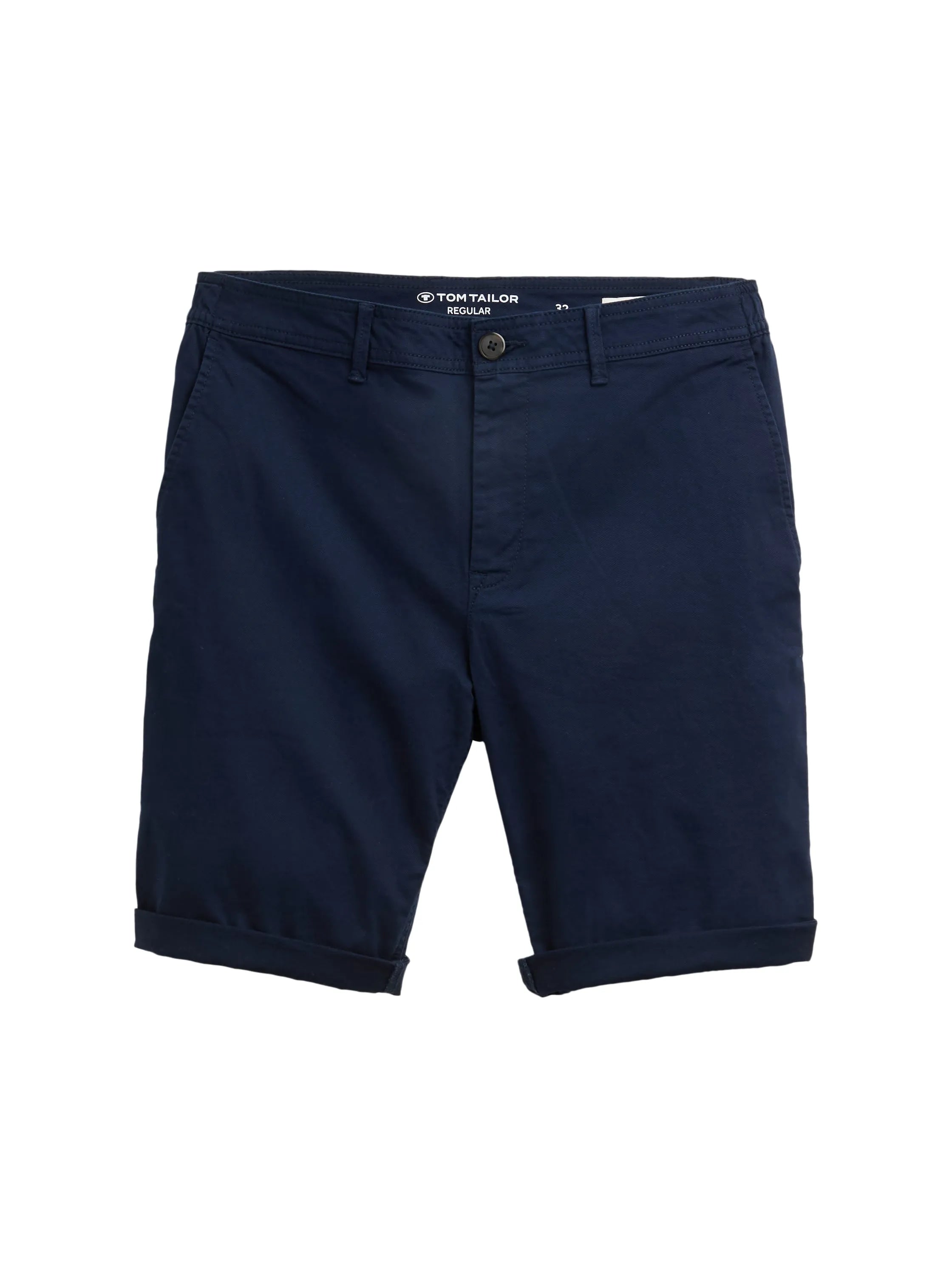 Tom Tailor Sky Captain Blue Men Regular Fit Chino Shorts SKU: 1044845_10668 Image 01